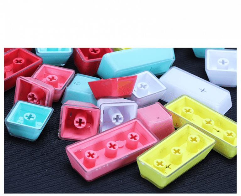 acrylic doubleshot keycaps