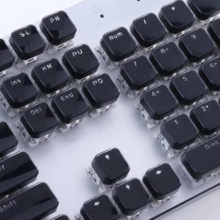 Black Acrylic Keys Closeup