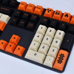 Carbon Cherry Profile Dyesub PBT Close