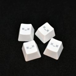 Translucent Smiley PBT Keycap White