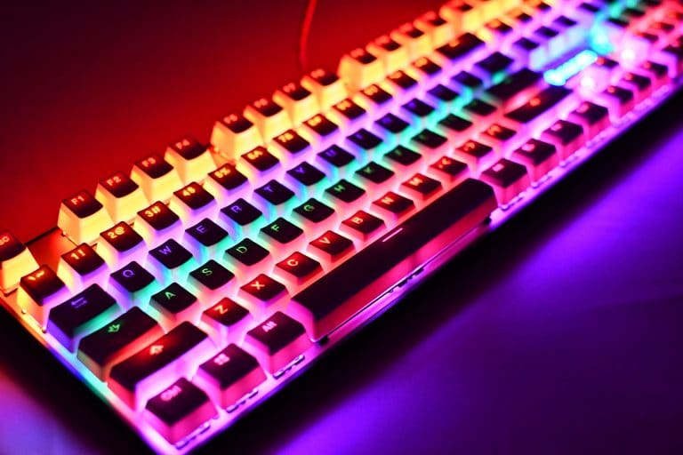 Pudding Keycaps Pink Backlit