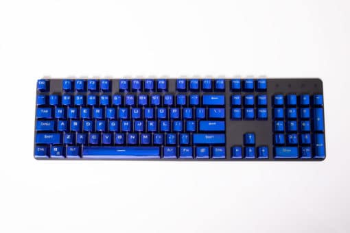 Electroplated Metallic Blue Keycaps Main