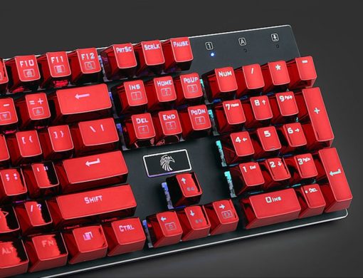 Metallic Red Electroplated Keycaps