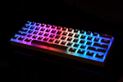 Vanilla Pudding Keycaps White LEDs