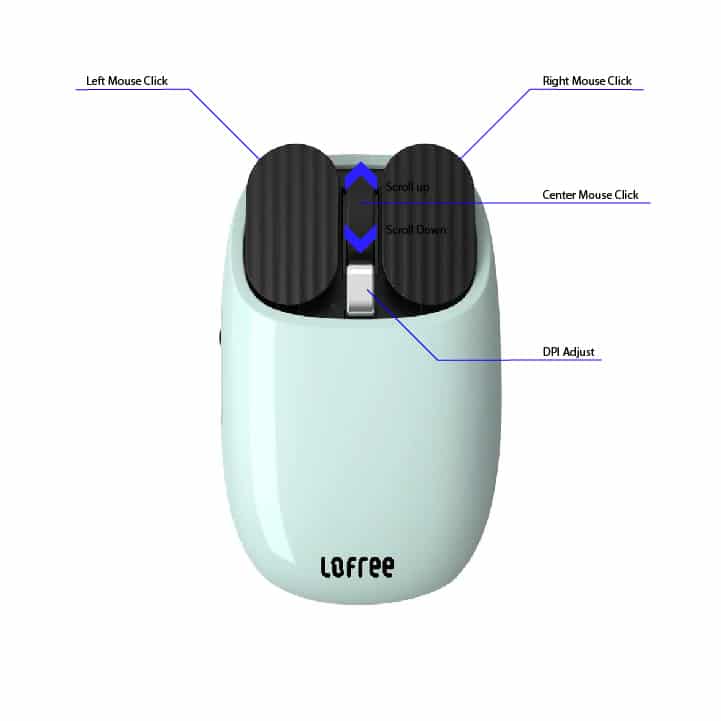 Normal Lofree Bduck Wireless Mouse Buttons