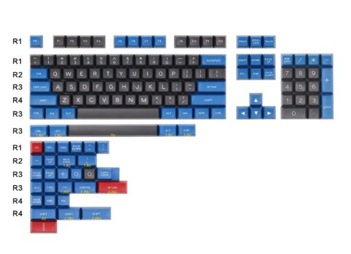 Maxkey Doubleshot SA Blue Gray Layout