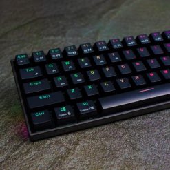 RK71 Black 71 key Mechanical Keyboard Left Angle