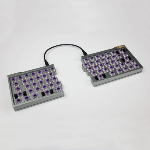 Split 66 Key Keyboard with Hotswap Switches Aluminum Keycaps (2)