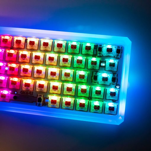 GK64s Bluetooth Mechanical Keyboard Kit RGB Closeup