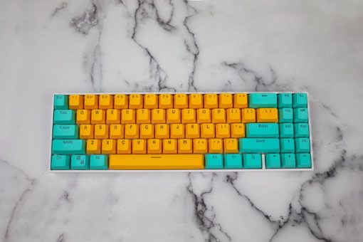 OEM PBT Tropical Punch Translucent Doubleshot Keycaps Front