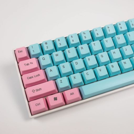 OEM Cotton Candy Top Legend Keycaps Close