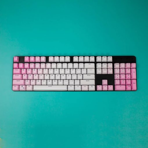 OEM Pink Gradient PBT Keycaps Full