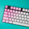 OEM Pink Gradient PBT Keycaps Main