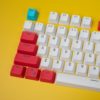 OEM Red Tide Keycaps 104 key set close