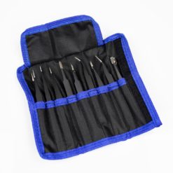 9 tweezer set in pouch