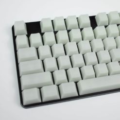 POM Jelly White Keycaps