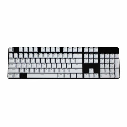 OEM White Mixable Keycaps 104 Keycap Set Full