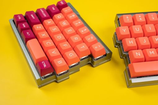 OSA Profile Doubleshot Molten Lava Keycaps Side