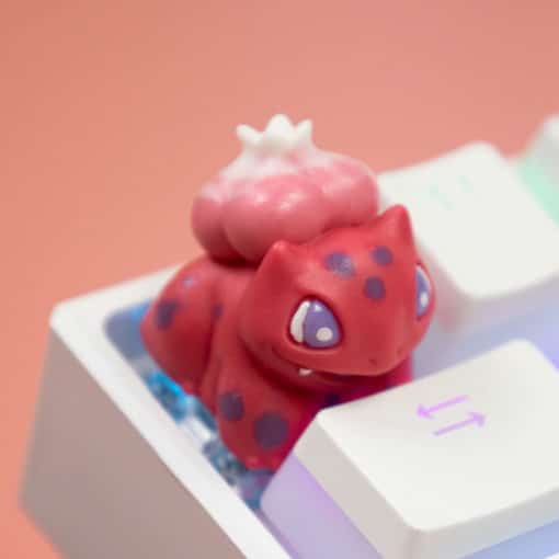 Bulbasaur Red Artisan Keycap