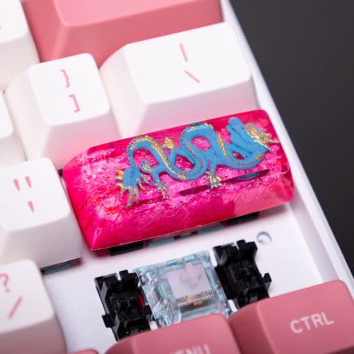 Dragons Den Pink Artisan Keycap SA Profile