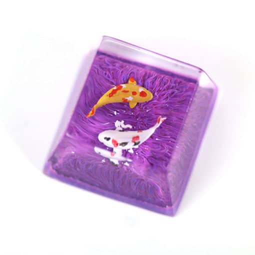 Koi Artisan Keycap Purple