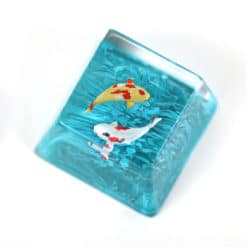 Koi Artisan Keycap Turquoise