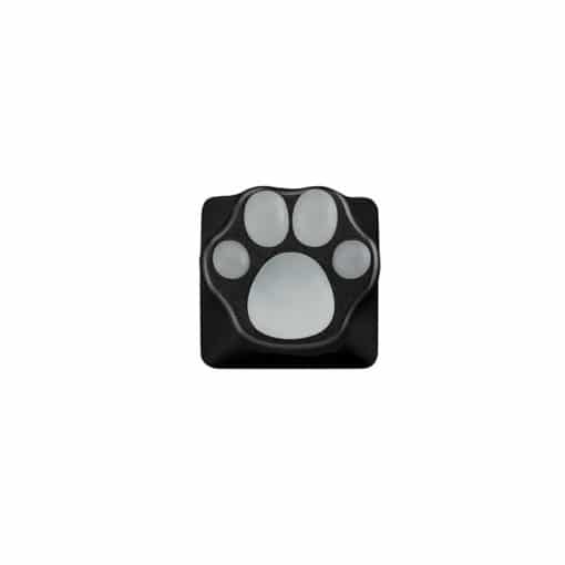 ZomoPlus Kitty Paw Premium Metal Keycap Black Translucent