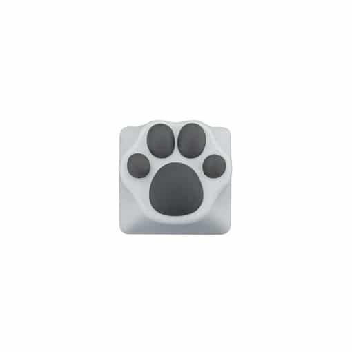 ZomoPlus Kitty Paw Premium Metal Keycap White Gray