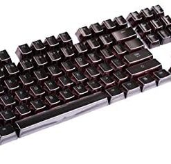 Electroplated Black Keycaps Full Set 104 Keys