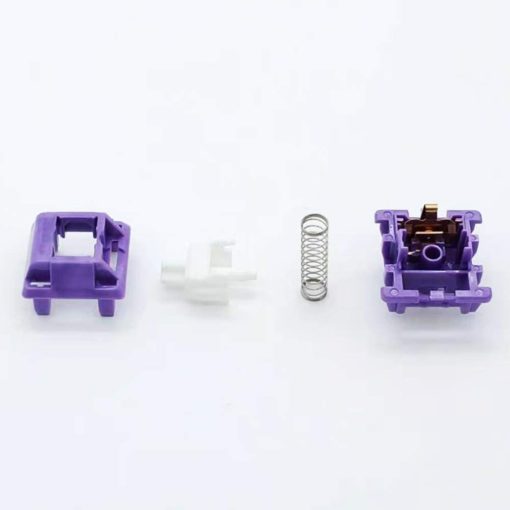 Tecsee Purple Panda Tactile Switch Opened