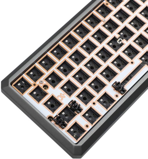 GK64xs Aluminum Case Hotswap 64 key keyboard left