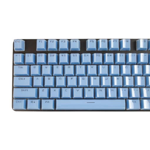 Acrylic Honeycomb Keycaps Blue Left