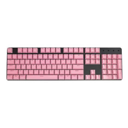 Acrylic Honeycomb Keycaps Pink Full