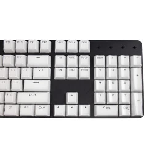 Acrylic Honeycomb Keycaps White Right