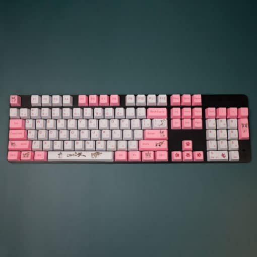 Crazy Kitty OEM Profile PBT Keycaps Full