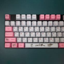 Crazy Kitty OEM Profile PBT Keycaps Left