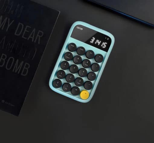 Lofree Bluetooth Numpad Turquoise Blue Side