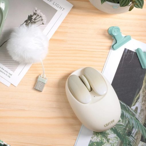 Lofree Petal Mouse Green White USB