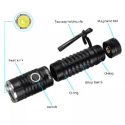 Wurkkos TS22 USC-C Flashlight Components