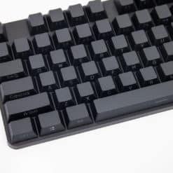 Cherry Profile Black PBT Keycaps with Transparent Side Legends