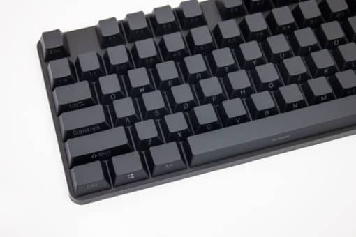 Cherry Profile Black PBT Keycaps with Transparent Side Legends