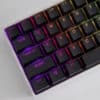 Cherry Profile Black PBT Keycaps with Transparent Top Legends Main