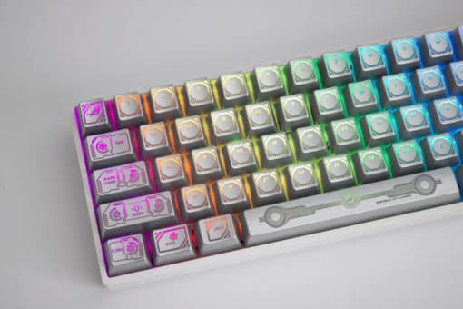 OEM Profile Eye of the Prodigal Silver Keycaps RGB