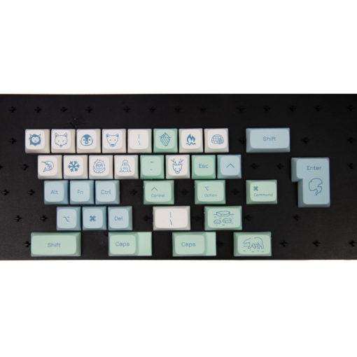 XDA Profile Arctic Journey PBT Keycaps Mods